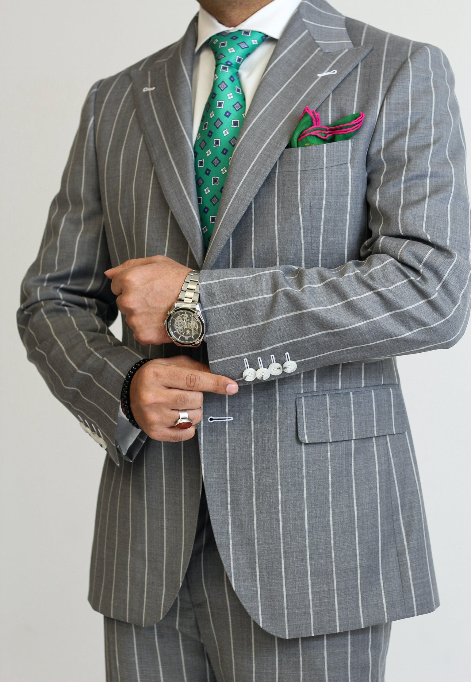 Signature Grey Wide Stripe