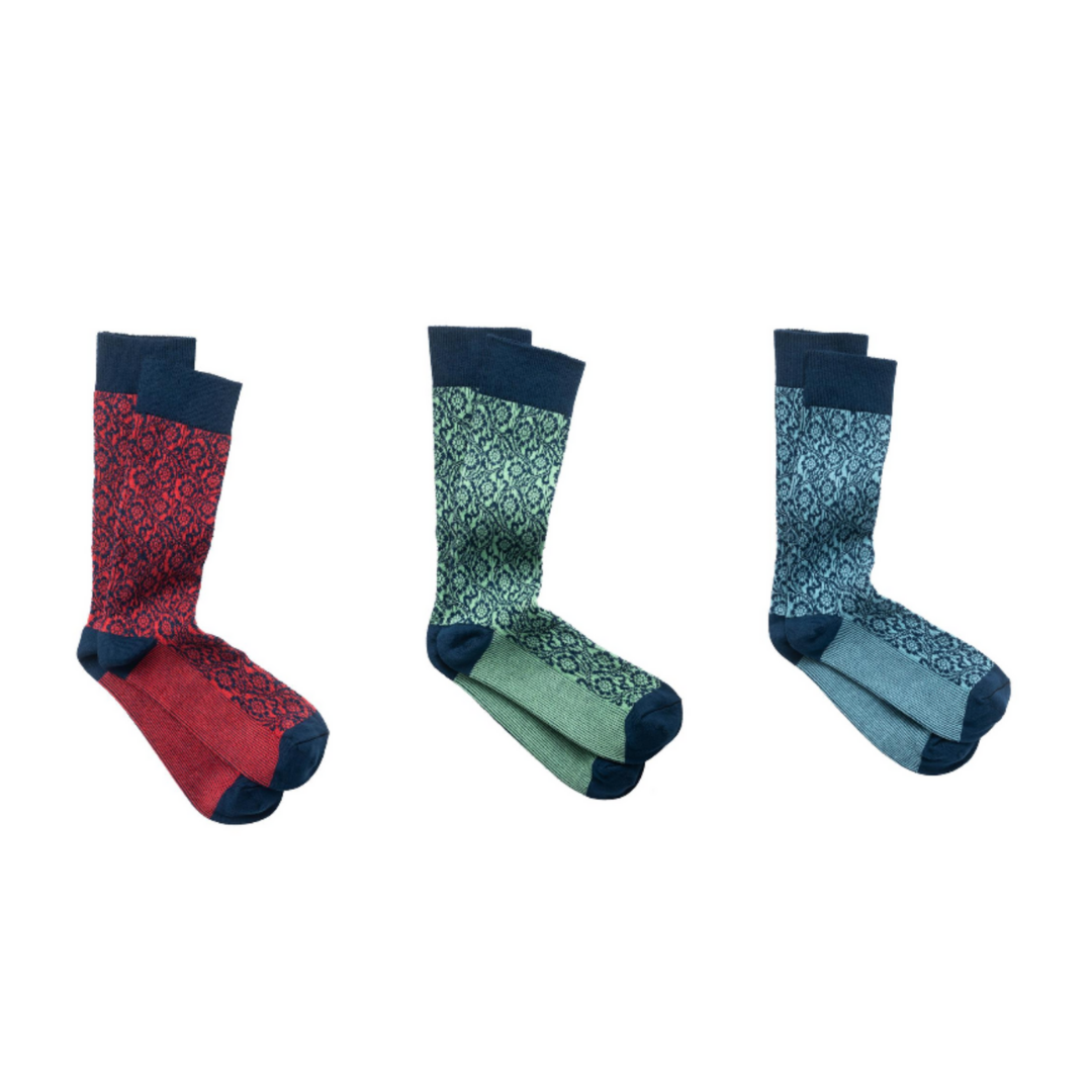 Ace & Everett Cotton 3-Pack Socks - Carmel Tailoring & Fine Clothier