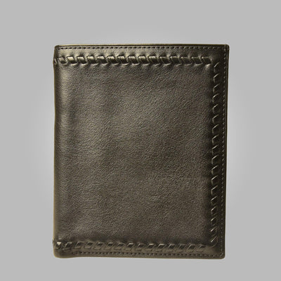 Black Aston Leather Hemingway Hand Stitched Wallet - Carmel Tailoring & Fine Clothier