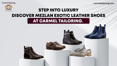 Step Into Luxury: Discover Mezlan Exotic Leather Shoes at Carmel Tailoring.
