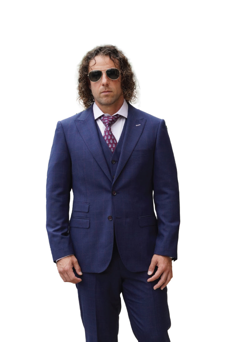 Navy Check - GB Slim Fit Suit