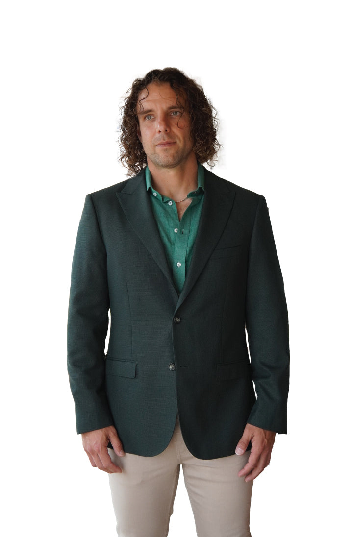 Rich Green Hopweave - GB Slim Fit SJ