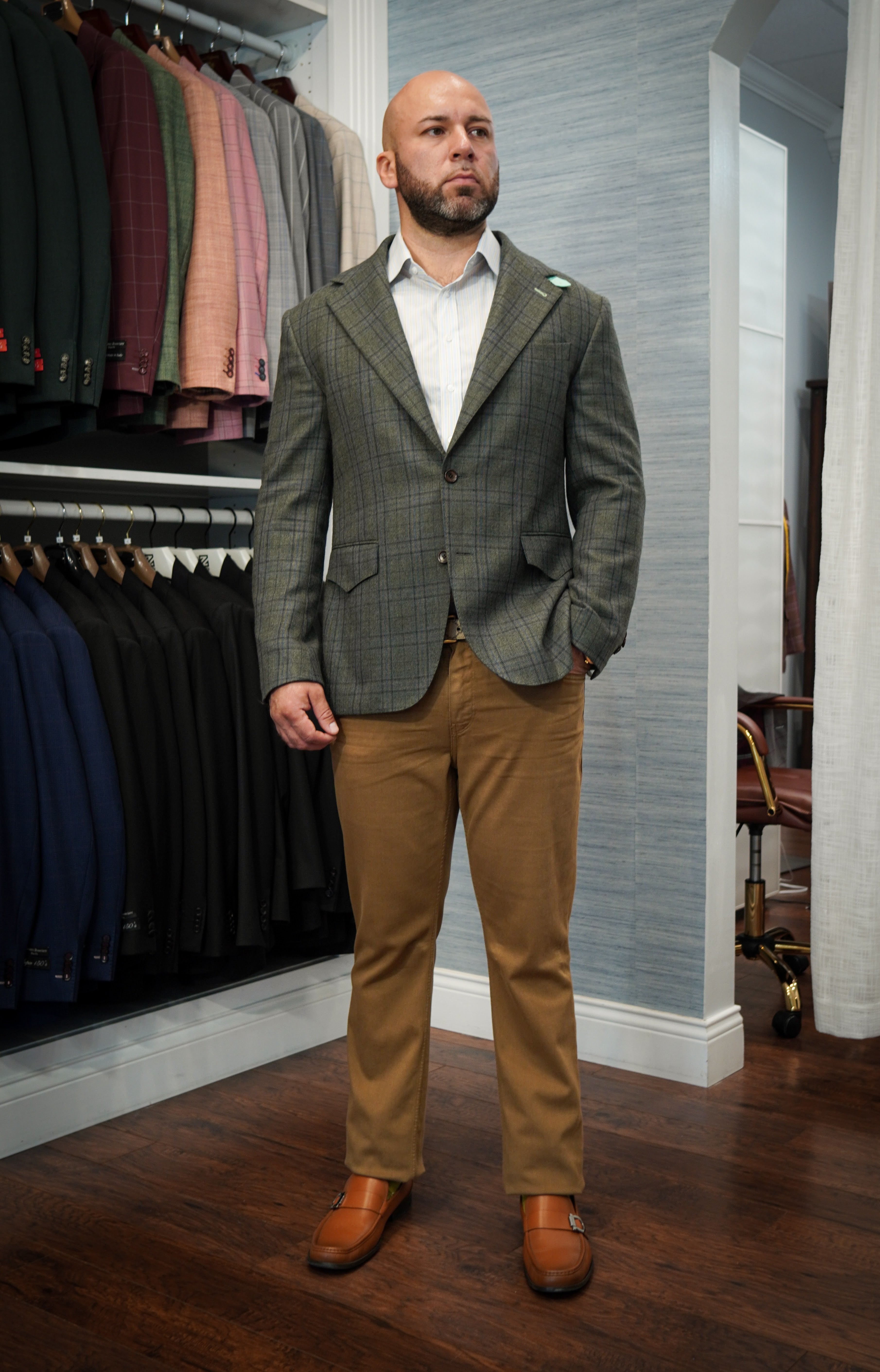 The Moss Skate Check Tweed Jacket