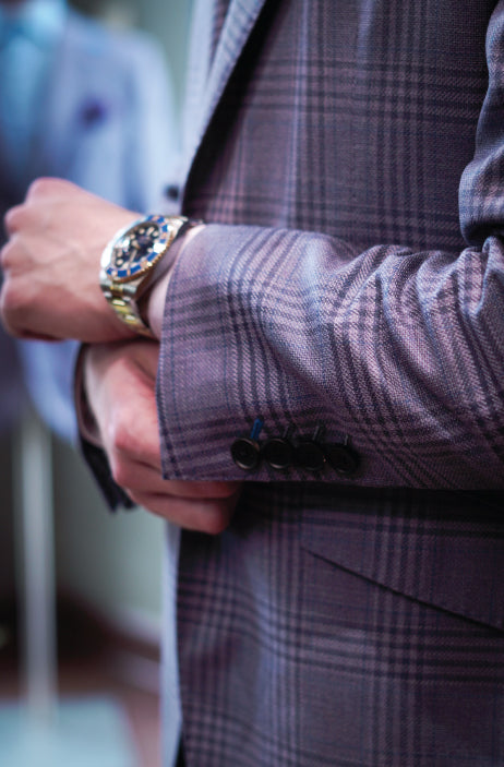 REDA Purple Prince of Wales Sport Coat