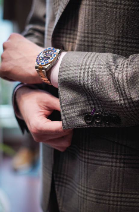 REDA Green & Purple Prince of Wales Sport Coat