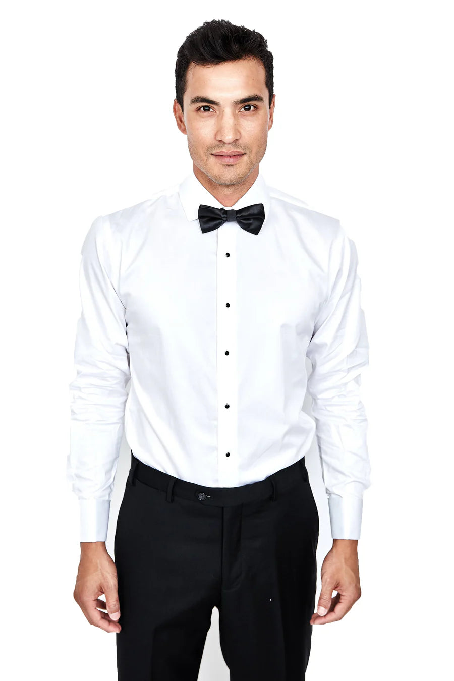 100% Premium White Tuxedo Shirt