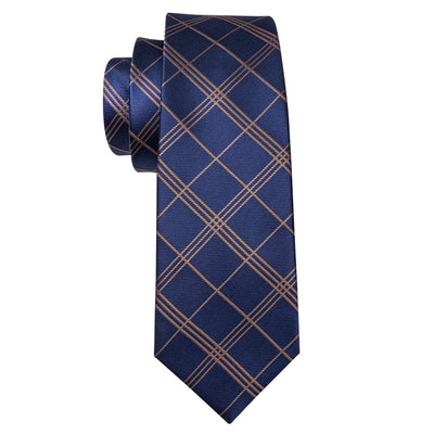 Dark Blue & Gold Tie - Carmel Tailoring & Fine Clothier