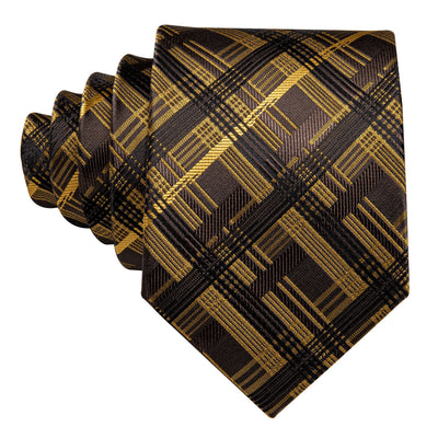Brown & Gold Tie - Carmel Tailoring & Fine Clothier
