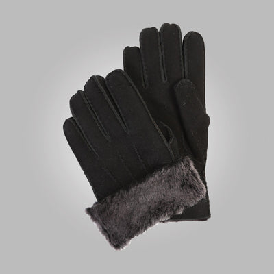 Men's Black Aston Leather Sheepskin Gloves - Carmel Tailoring & Fine Clothier