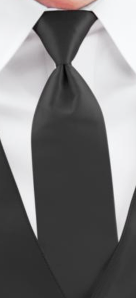 Black Wedding Tie - Carmel Tailoring & Fine Clothier