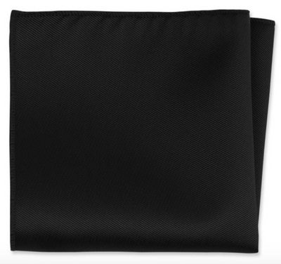 Black Pocket Square - Carmel Tailoring & Fine Clothier