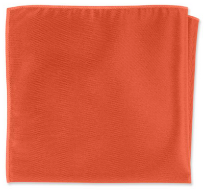 Orange Pocket Square - Carmel Tailoring & Fine Clothier