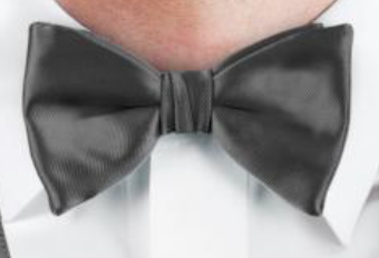 Grey Wedding Bowtie - Carmel Tailoring & Fine Clothier