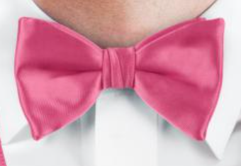 Pink Wedding Bowtie - Carmel Tailoring & Fine Clothier