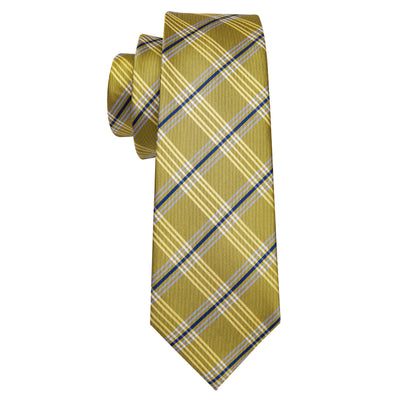 Yellow & Blue Tie - Carmel Tailoring & Fine Clothier