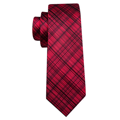 Red & Black Tie - Carmel Tailoring & Fine Clothier