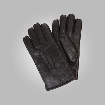 Men's Black Aston Leather Sheepskin Gloves - Carmel Tailoring & Fine Clothier